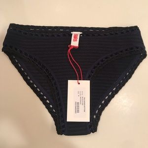 NWT Solid & Striped Dawn Bikini Bottom - M